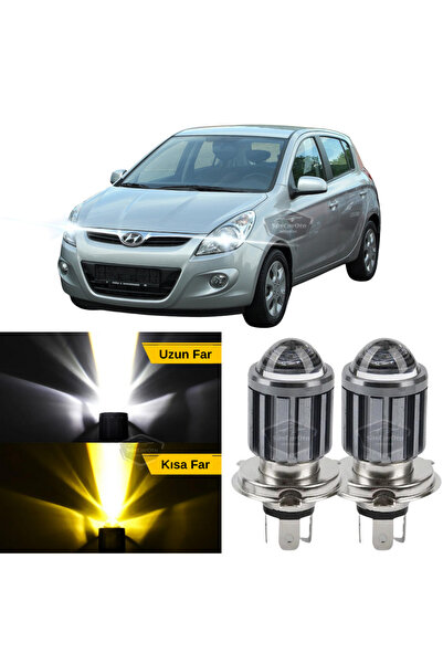 ŞüsCarOto Aksesuar Hyundai İ20 2008-2014 Uyumlu Mercekli Far Ampulü Led Xenon...