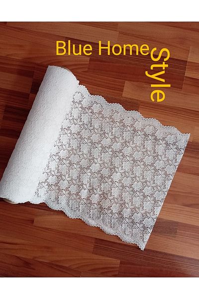 Blue Home Style Lace PVC Shelf -cabinet-drawer-runner Cover /size:50 Cm X5 Mt - inci3