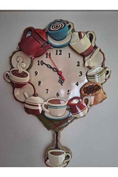 MİNİKELSANATLARİM kağıt rölyef saat