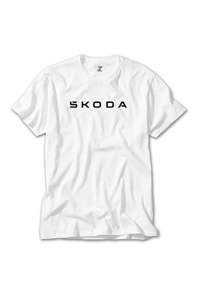 Z zepplin Tricou alb Skoda Text