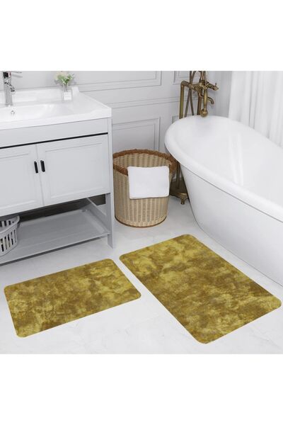 ROVİGO HOME Dijital Baskılı 2'li Banyo Paspas Takımı Rvg5193