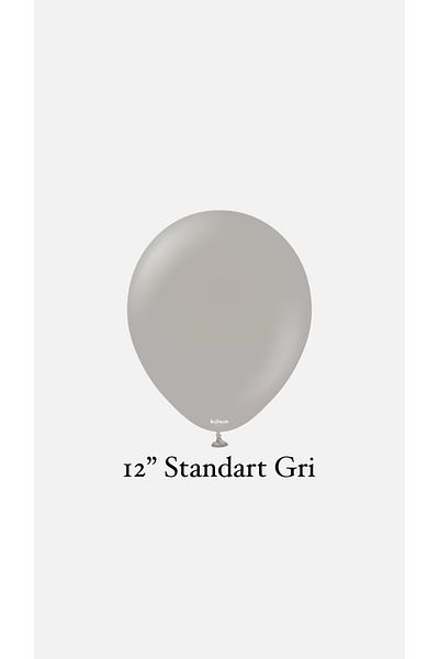 Gold Center 10-Piece Gray Balloon Set - 12 Inch My Party Set^^