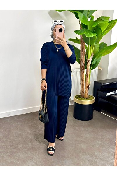 ASEL FASHİON Sandy Pleat Suit Set