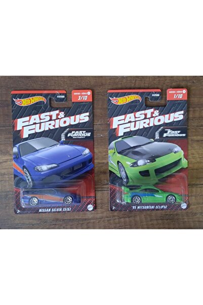 HOT WHEELS fast&furious -Nissan Silvia-Mitsubishi Eclipse