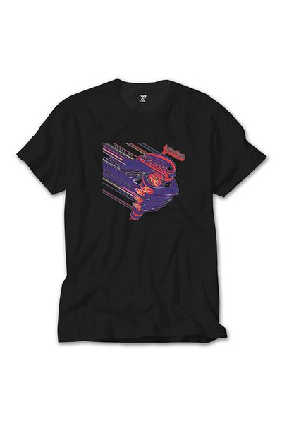 Z zepplin Judas Priest Turbo - Μαύρο T-Shirt