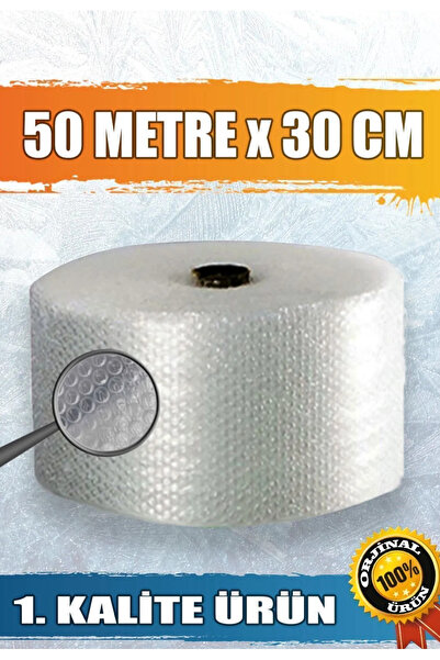 yeditepe osmanlı 30 cm x 50  Metre Ambalaj Poşeti Balonlu Havalı Naylon Patpa...
