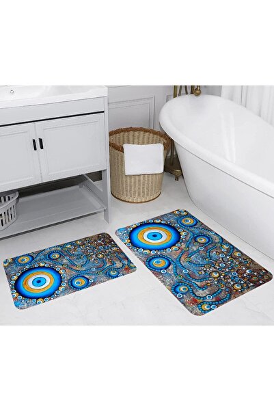ROVİGO HOME Digital Printed 2-Piece Bath Mat Set Rvg5231