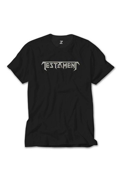 Z zepplin Μαύρο μπλουζάκι με μοτίβο λογότυπου Testament