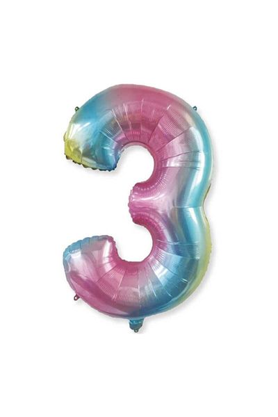 ikm balon 3 Years Colorful Rainbow Balloon Unicorn 74 cm