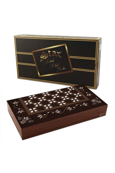 Star Oyun Star Antique Mother of Pearl Tulip Backgammon Set