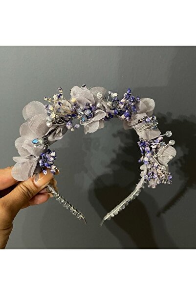 DesaAccessories Çiçek Detay Lohusa, Kır Düğünü, Nişan, Gelin Tacı