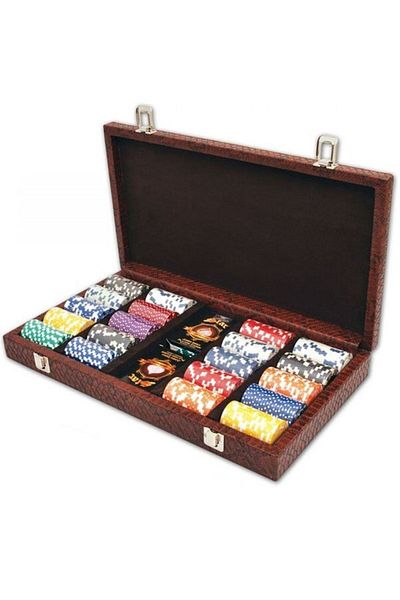 Star Oyun Star Leather Bag Poker Chip 300 Pieces1086155