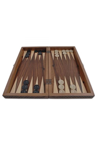 Star Okey Star Carved Solid Backgammon Set