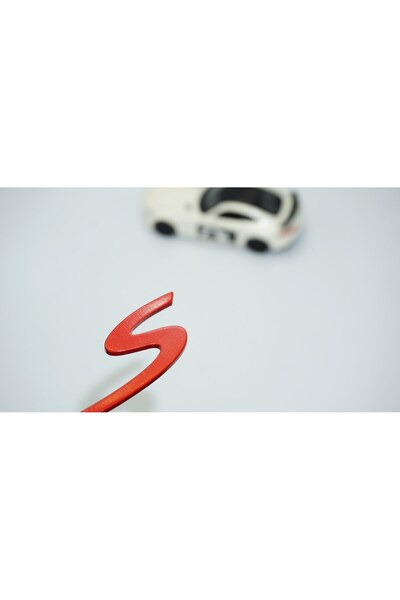 Generic Brand بورش S أحمر ABS - شعار شعار الأمتعة