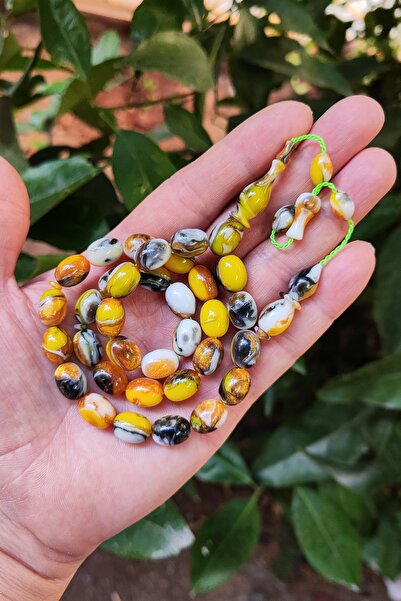 Vip Kehribar مسبحة أريزونا كاتالين - إرجين باران ماستر صنعة، أصفر أسود