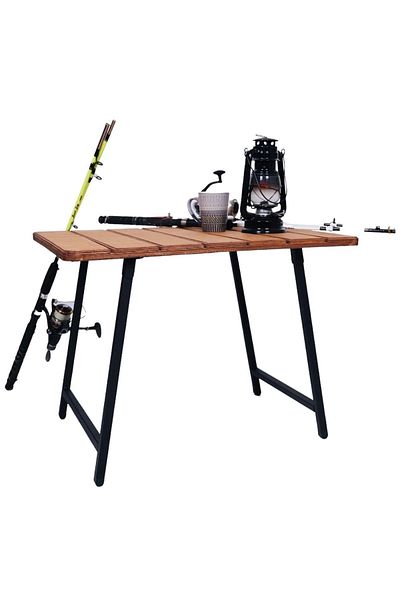 ALİN METAL Folding Wooden Camping And Picnic Table