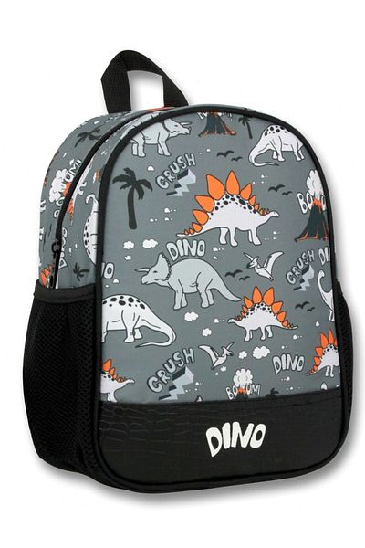 ÜMİT ÇANTA Cennec Black Gray Dinosaurs Kindergarten Bag and Pen Holder Set - Boy
