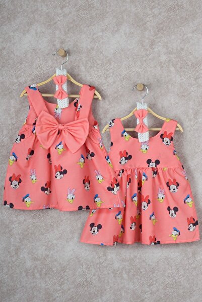 BUUFUU Rochie de aniversare cu model de desene animate cu fundita