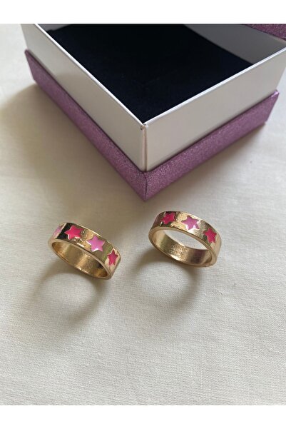 Elif Butik PEMBE YILDIZLI DOSTLUK YÜZÜĞÜ