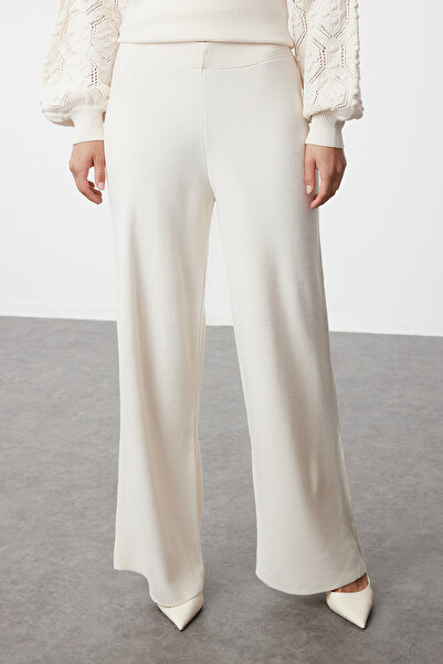 Trendyol Modest Openwork Knitted Stone Sleeve Knitwear Sweater and Trousers Set - TCTAW23US00087