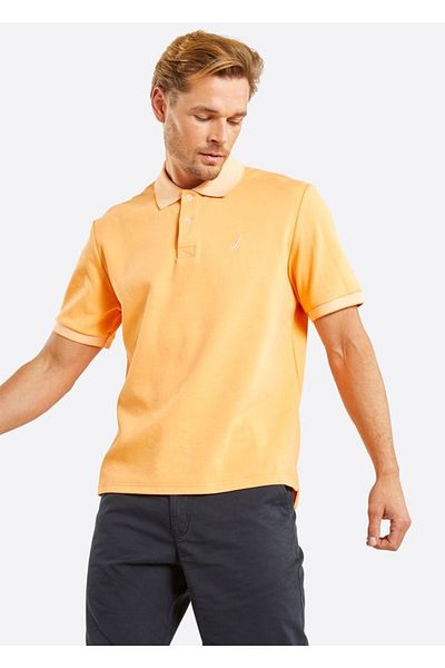 Nautica تي شيرت برتقالي بياقة بولو للرجال - N1M01677