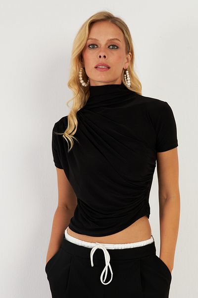 Cool & Sexy Bluză neagră pentru damă - LPP1287