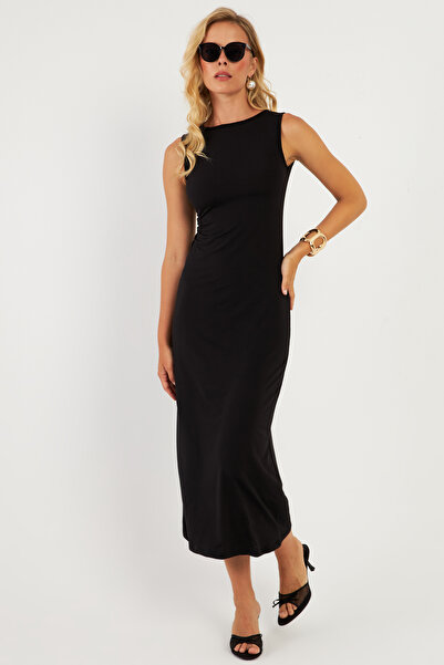 Cool & Sexy Black Basic Women's Dress - DMR2433