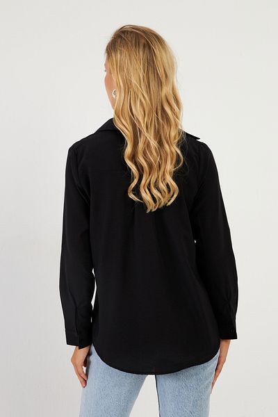 Cool & Sexy Černá základní dámská košile - ZER411