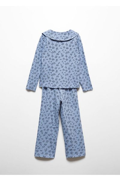 MANGO Kids Langer Pyjama aus Baumwolle mit Muster