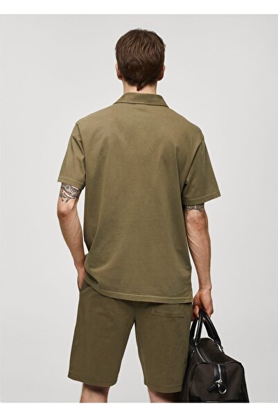 MANGO Man %100 pamuk rahat kesim polo gömlek