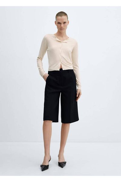 MANGO Woman Knitwear Cardigan - Buttoned Design
