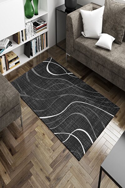 CAPPİO HALI Dijital Baskılı Makinada Yıkanabilir Salon Halısı Mutfak Halısı Y...