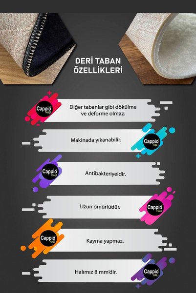 CAPPİO HALI Lazer Kesim Siyah-gold Halı Kaymaz Taban (kaymaz Deri Taban Makinada Yıkanabilir) - Cp1077