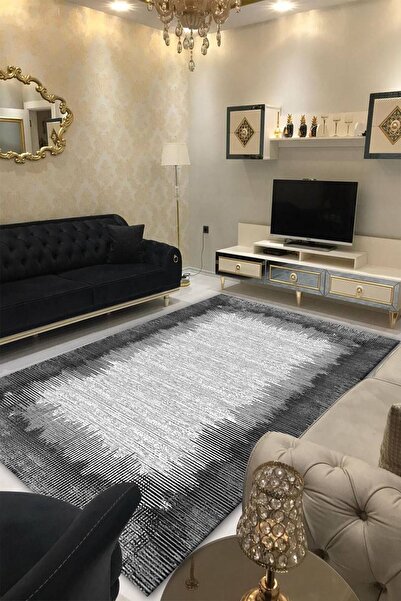 CAPPİO HALI Dijital Baskılı Makinada Yıkanabilir Salon Halısı Mutfak Halısı Y...