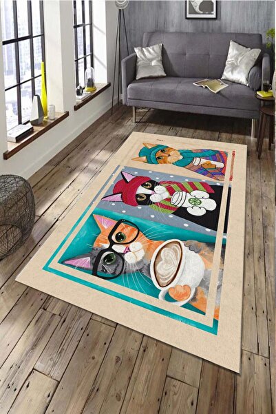 ESTA HALI Kedi Desenli Halı (Cp386