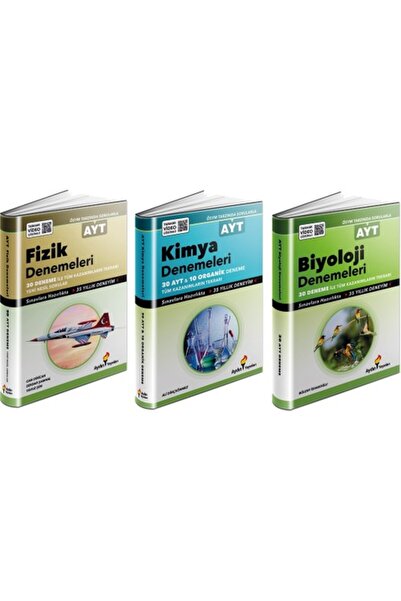 Aydın Yayınları Ayt Fizik-kimya - Biyoloji Branş Deneme Seti 3 Ki
