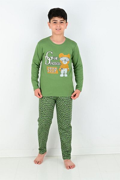 vitmo Băiat - Set de pijama Dangerous Game cu mâneci lungi