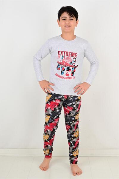 vitmo Σετ πιτζάμες για αγόρια - Μακρυμάνικο, Air Craft Pattern, Βαμβακερό Χειμώνα