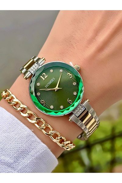 Homies HOMİES CUT GLASS WRIST WATCH