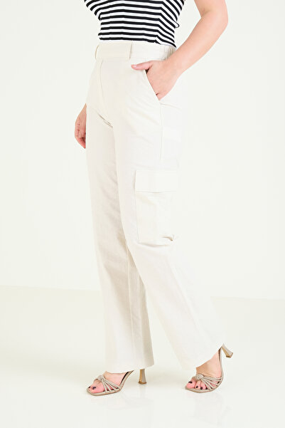 Giyim Dünyası Stone Colored Women's Parachute Pants