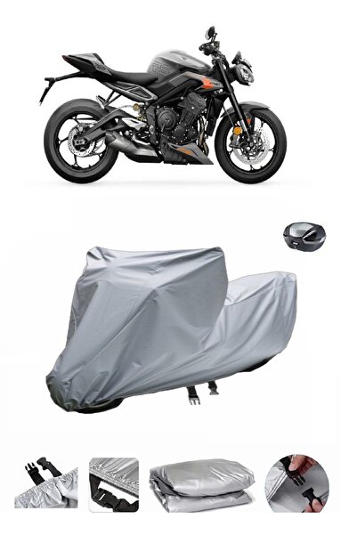 BODYGARD Street Triple RS - مشمع دراجة نارية سميك للغاية ومتوافق مع الحقيبة ا...