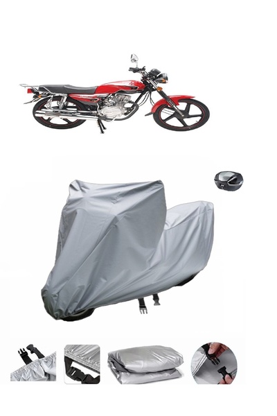 BODYGARD غطاء دراجة نارية فائق السماكة متوافق مع حقيبة Çelik Motor CK100-3 ال...