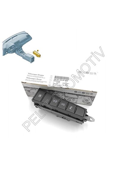 PELİTOTOMOTİV Passat B7 Start Stop Off Park Set Tuşu 3AB927238BR (2011-2015) Orijinal