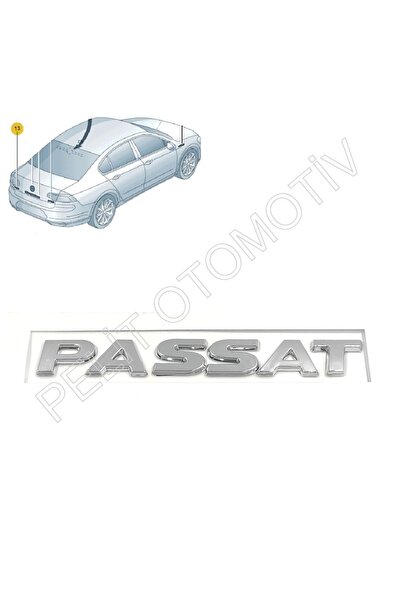 PELİTOTOMOTİV حروف غطاء صندوق السيارة باسات 3 جرام0853687 (2015-2019) ب8