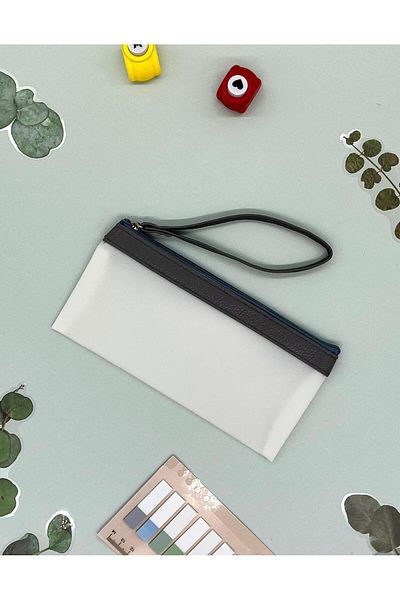 Kağıt Gemi Dükkan Waterproof Gray Soft Bag / Collector / Pencil Case