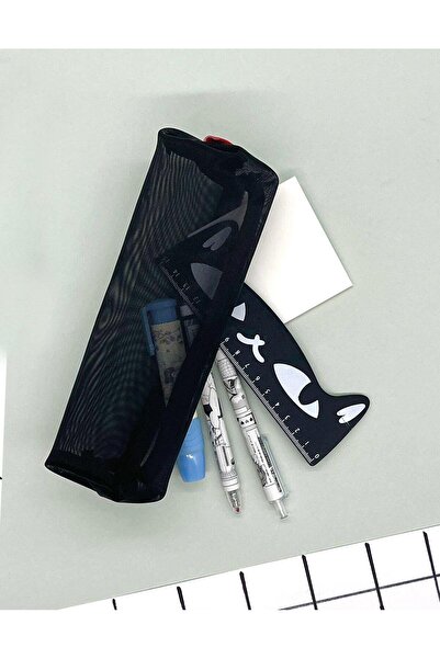 Kağıt Gemi Dükkan مقلمة بيضاوية سوداء شفافة