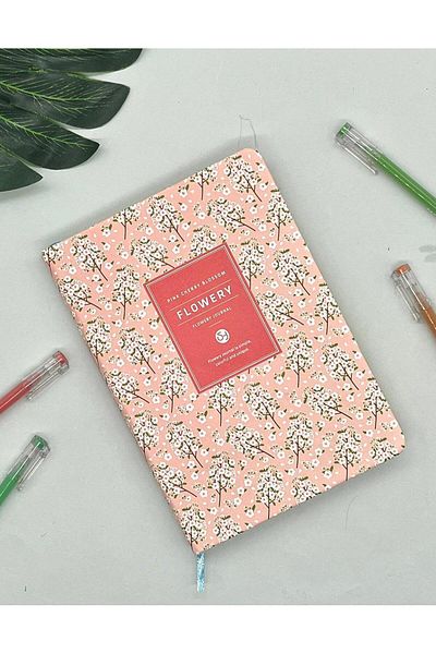 Kağıt Gemi Dükkan Cherry Blossom Agenda Notebook Planner-bullet Journal