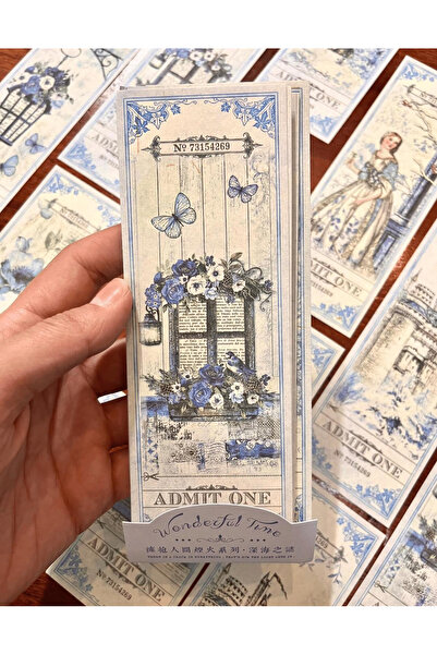 Kağıt Gemi Dükkan Wonderful Time Serisinden Admıt One 24 Adet Renkli Desenli ...