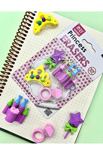 Kağıt Gemi Dükkan Set de gumă de șters prințesă - Coroana prințesei