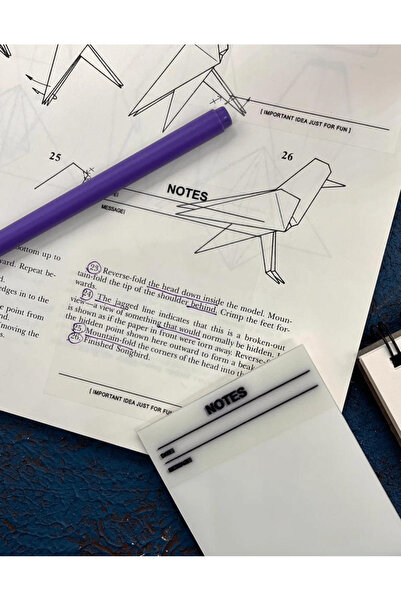 Kağıt Gemi Dükkan ملاحظات ناعمة شفافة بعد ذلك / ملاحظة لاصقة شفافة / ملاحظة لاصقة / مجلة رصاصة